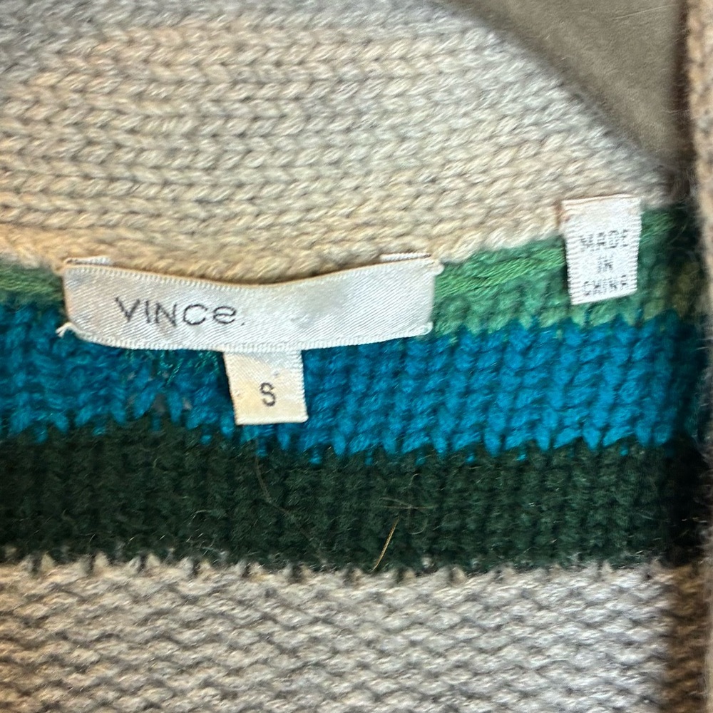 Vince | Striped Belted Cardigan - Picture 5 of 5